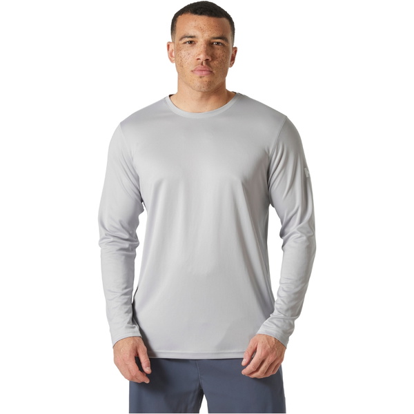 2026 Helly Hansen Mens Tech Crew Long Sleeve 2.0 49582 - Grey Fog